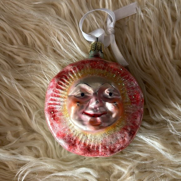 Vintage sun and moon ornament glass - Picture 2 of 3